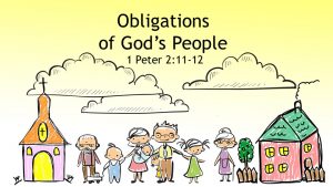 Obligations of God's People